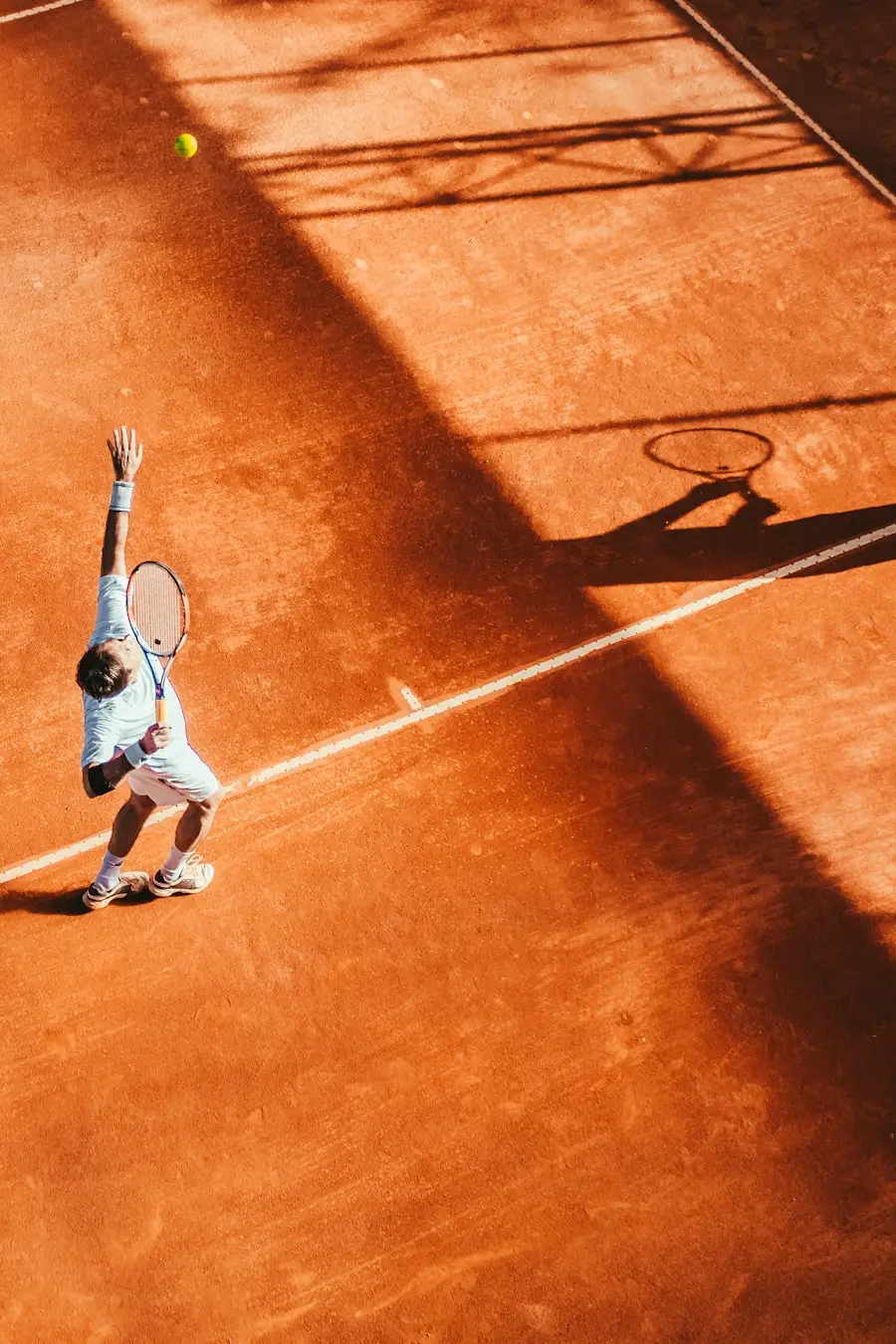 A tennis coach on court